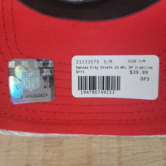 Kansas City Chiefs NFL New Era 39THIRTY Team Flex Cap Hat Size Small Medium - Picture 9 of 9